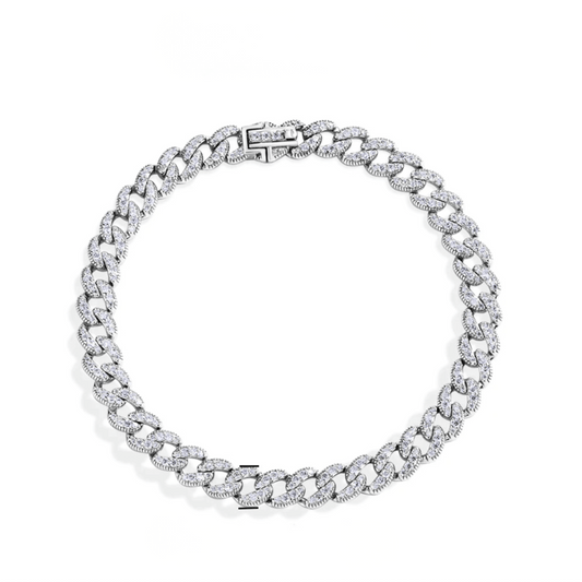 Unisex VVS1 Cuban Bracelet